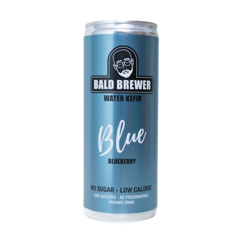Waterkefir blauw van Bald Brewer Excl.Statiegeld, 12 x 250 ml